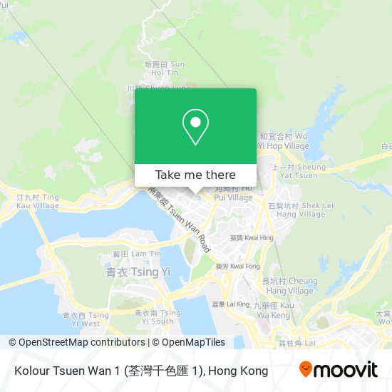 Kolour Tsuen Wan 1 (荃灣千色匯 1) map