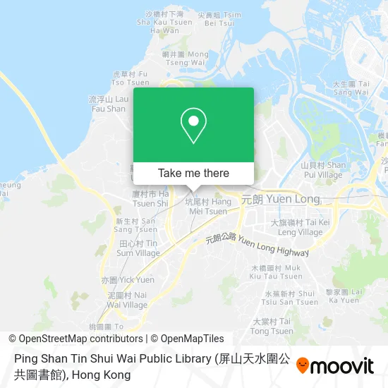 Ping Shan Tin Shui Wai Public Library (屏山天水圍公共圖書館) map