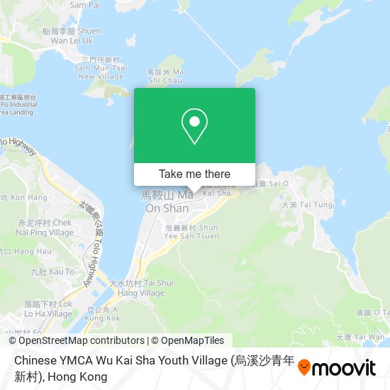 Chinese YMCA Wu Kai Sha Youth Village (烏溪沙青年新村) map