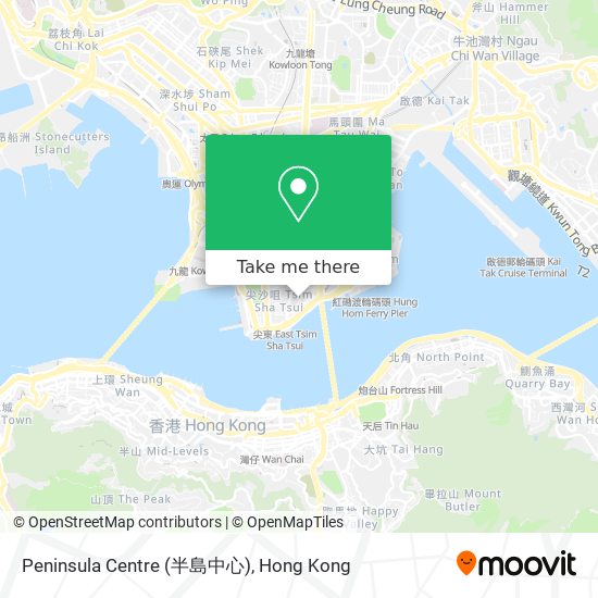 Peninsula Centre (半島中心) map