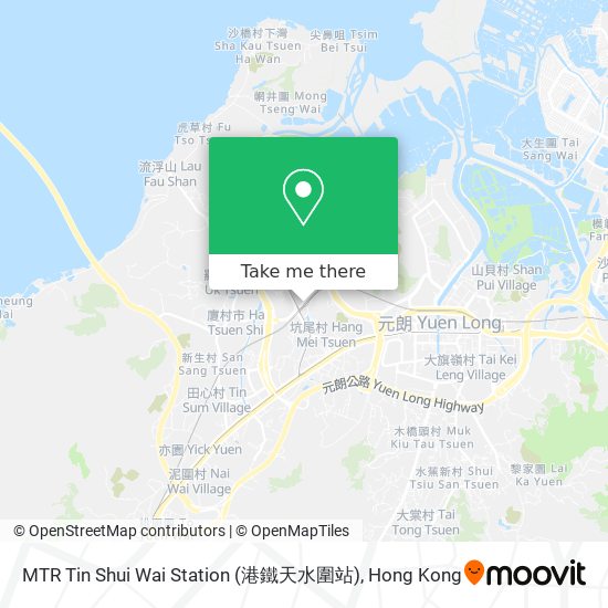 MTR Tin Shui Wai Station (港鐵天水圍站)地圖