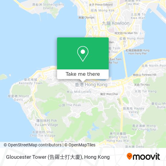 Gloucester Tower (告羅士打大廈)地圖