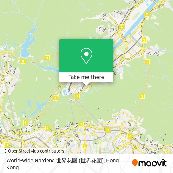 World-wide Gardens 世界花園 map