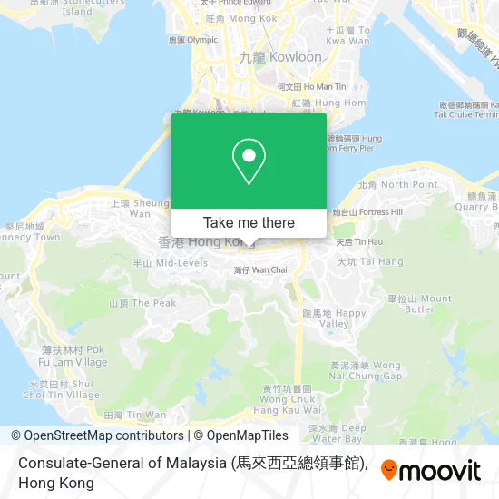 Consulate-General of Malaysia (馬來西亞總領事館) map
