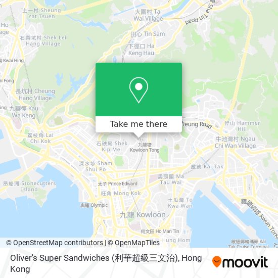 Oliver's Super Sandwiches (利華超級三文治) map
