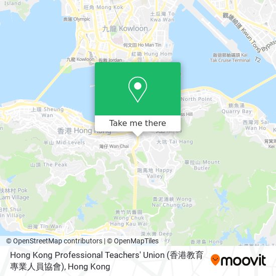 Hong Kong Professional Teachers' Union (香港教育專業人員協會)地圖