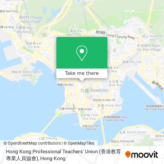 Hong Kong Professional Teachers' Union (香港教育專業人員協會) map