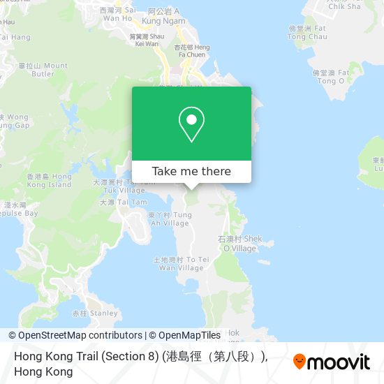 Hong Kong Trail (Section 8) (港島徑（第八段）)地圖