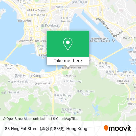 88 Hing Fat Street (興發街88號) map