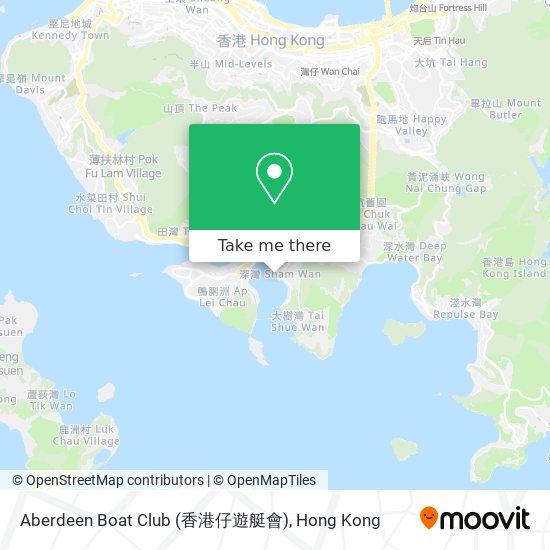 Aberdeen Boat Club (香港仔遊艇會)地圖