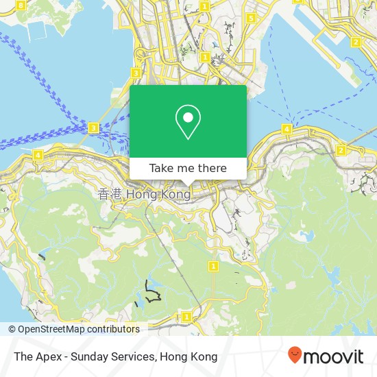 The Apex - Sunday Services map