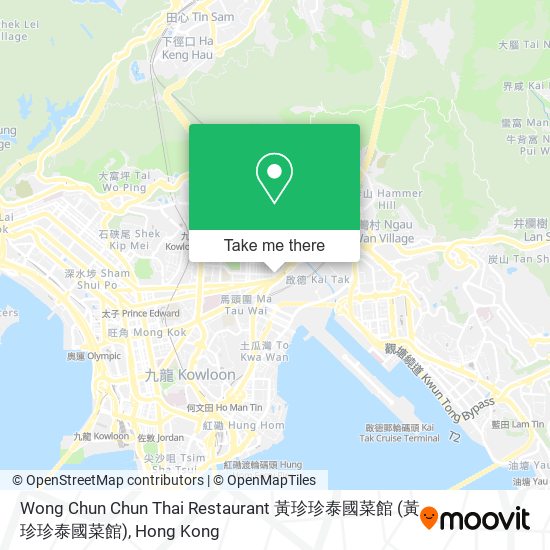Wong Chun Chun Thai Restaurant 黃珍珍泰國菜館 map