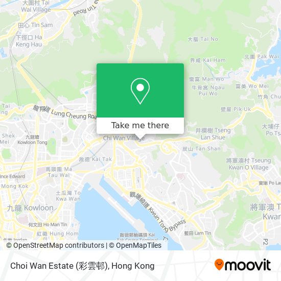 Choi Wan Estate (彩雲邨) map