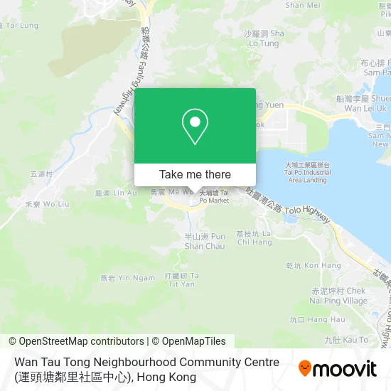 Wan Tau Tong Neighbourhood Community Centre (運頭塘鄰里社區中心) map