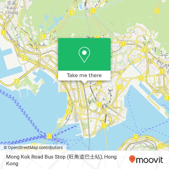 Mong Kok Road Bus Stop (旺角道巴士站) map
