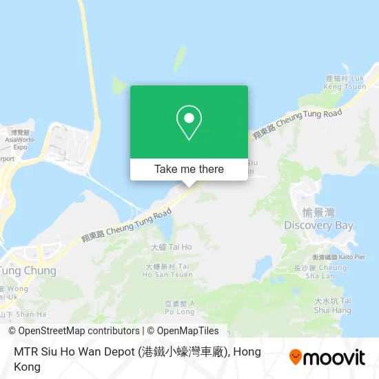 MTR Siu Ho Wan Depot (港鐵小蠔灣車廠) map