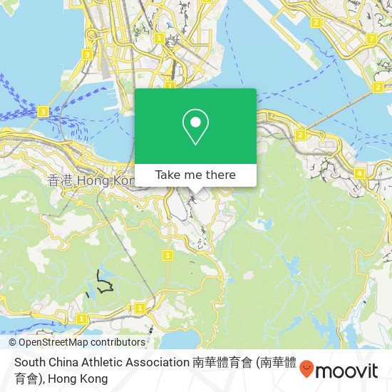 South China Athletic Association 南華體育會 map