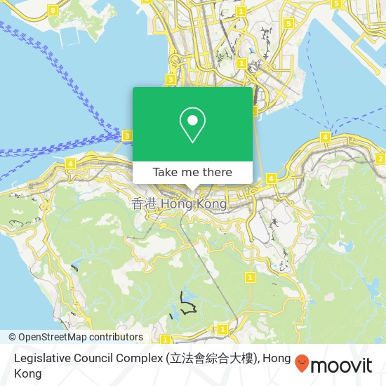 Legislative Council Complex (立法會綜合大樓) map