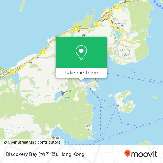 Discovery Bay (愉景灣) map