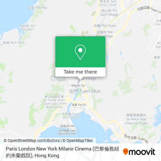 Paris London New York Milano Cinema (巴黎倫敦紐約米蘭戲院) map