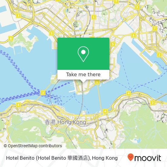 Hotel Benito (Hotel Benito 華國酒店)地圖