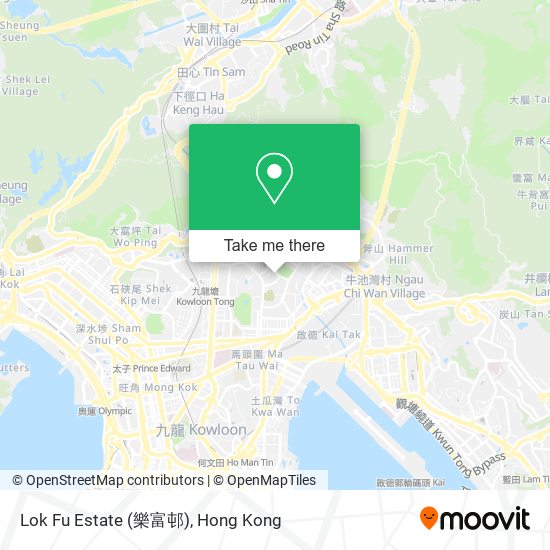 Lok Fu Estate (樂富邨) map