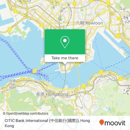 CITIC Bank International (中信銀行(國際)) map