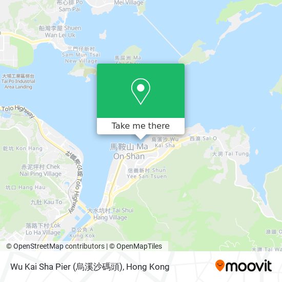 Wu Kai Sha Pier (烏溪沙碼頭) map