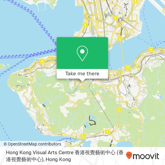 Hong Kong Visual Arts Centre 香港視覺藝術中心地圖