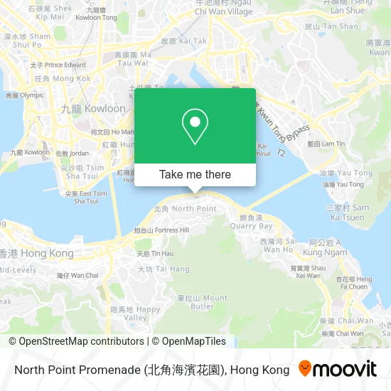 North Point Promenade (北角海濱花園)地圖