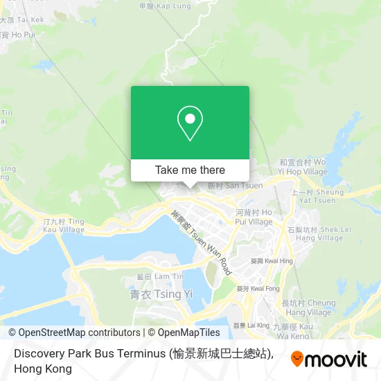 Discovery Park Bus Terminus (愉景新城巴士總站) map