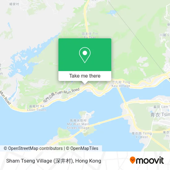 Sham Tseng Village (深井村) map