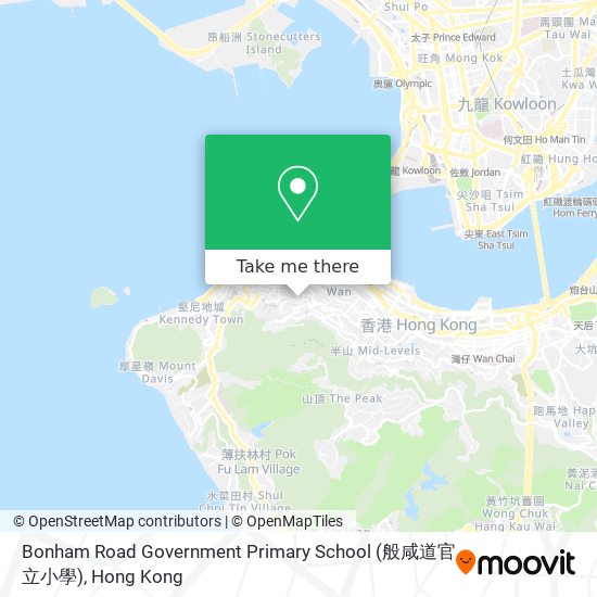 Bonham Road Government Primary School (般咸道官立小學)地圖