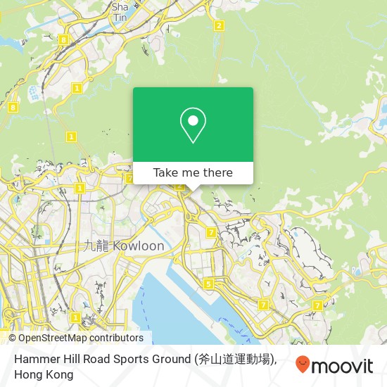 Hammer Hill Road Sports Ground (斧山道運動場) map