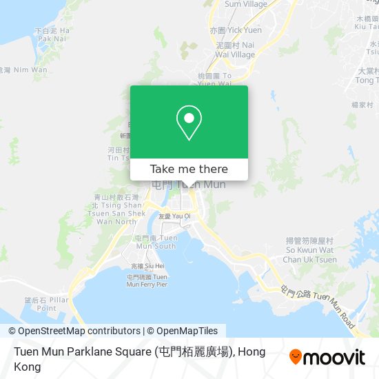 Tuen Mun Parklane Square (屯門栢麗廣場)地圖
