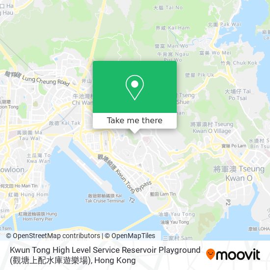 Kwun Tong High Level Service Reservoir Playground (觀塘上配水庫遊樂場) map