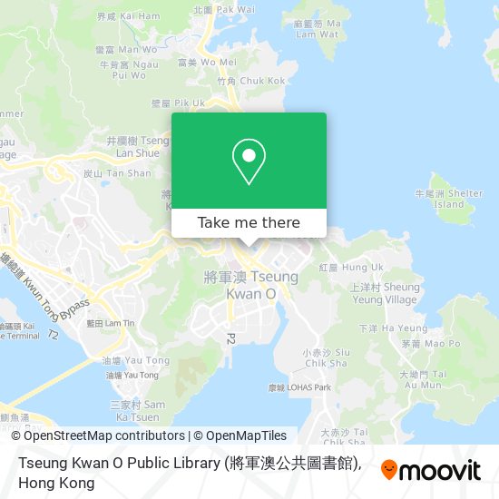 Tseung Kwan O Public Library (將軍澳公共圖書館)地圖