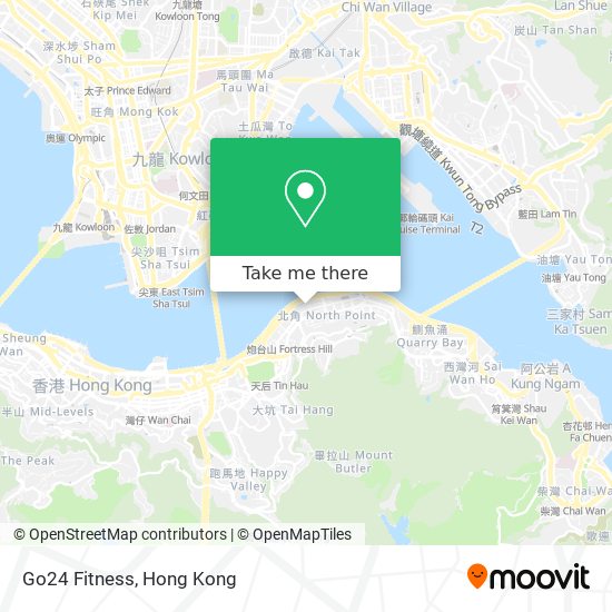 Go24 Fitness map