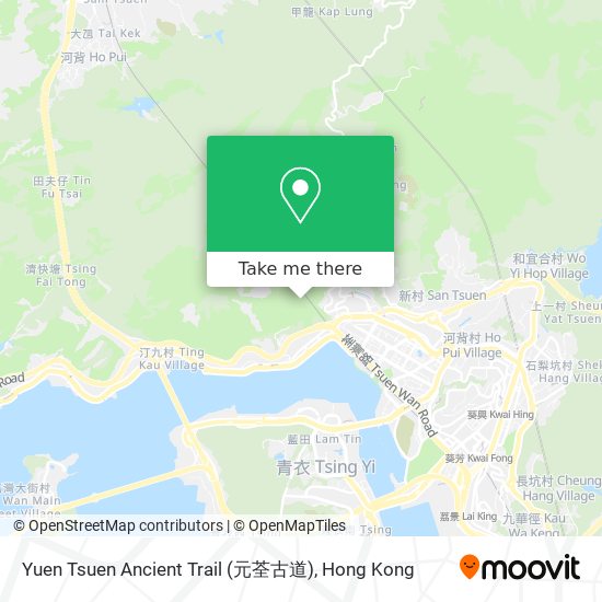 Yuen Tsuen Ancient Trail (元荃古道)地圖