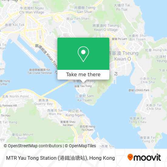 MTR Yau Tong Station (港鐵油塘站) map