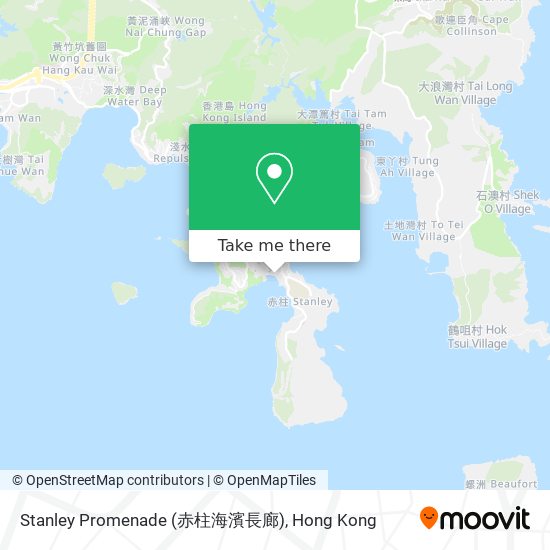 Stanley Promenade (赤柱海濱長廊) map