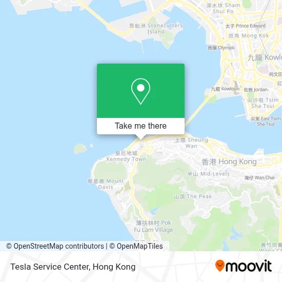 Tesla Service Center map