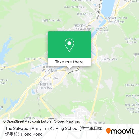 The Salvation Army Tin Ka Ping School (救世軍田家炳學校) map