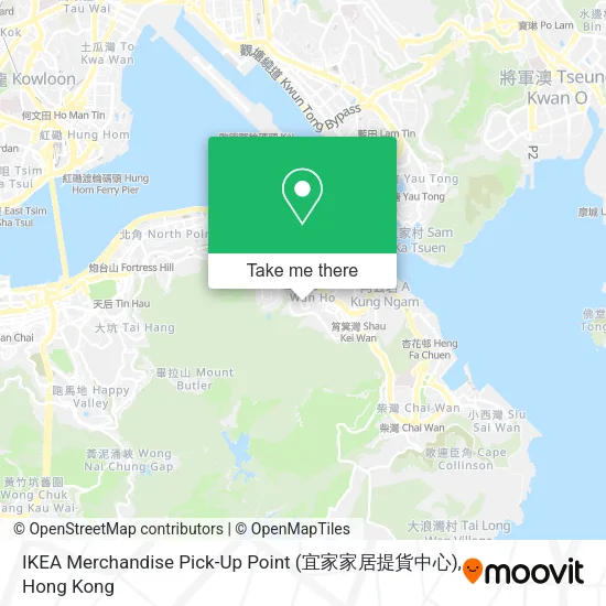 IKEA Merchandise Pick-Up Point (宜家家居提貨中心)地圖