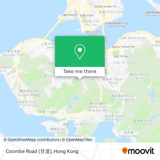 Coombe Road (甘道)地圖