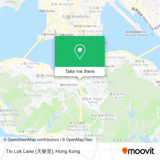 Tin Lok Lane (天樂里) map