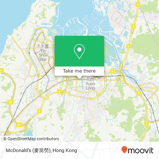 McDonald's (麥當勞) map