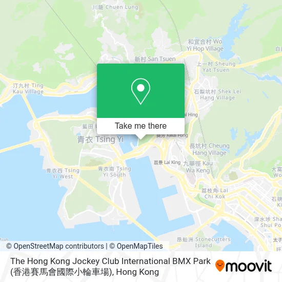 The Hong Kong Jockey Club International BMX Park (香港賽馬會國際小輪車場)地圖