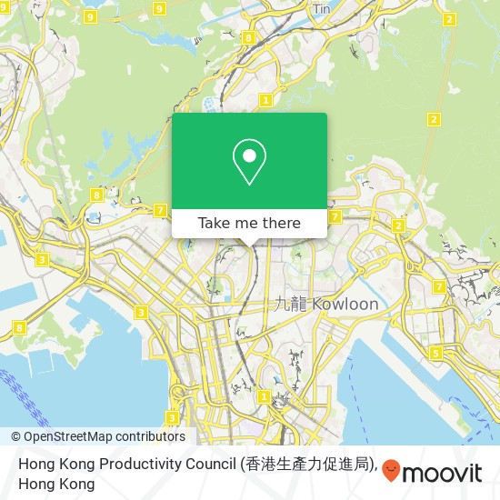 Hong Kong Productivity Council (香港生產力促進局)地圖