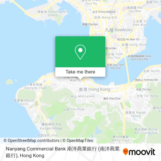 Nanyang Commercial Bank 南洋商業銀行地圖